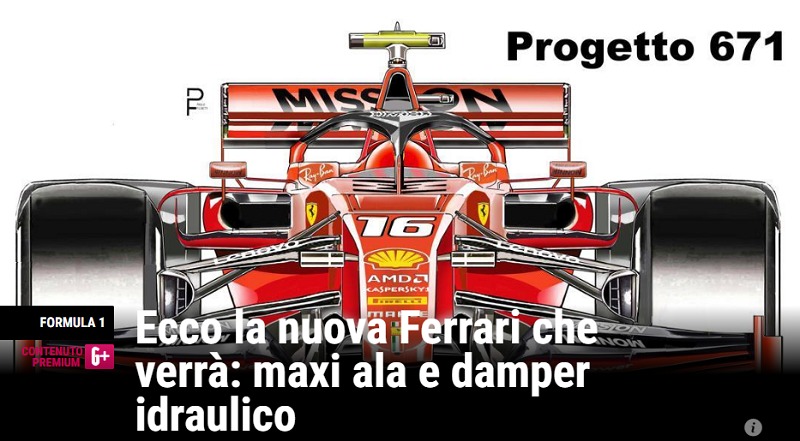 F1 フェラーリ年型マシン 流出イラストから見えた方向性 F1モタスポgp Com