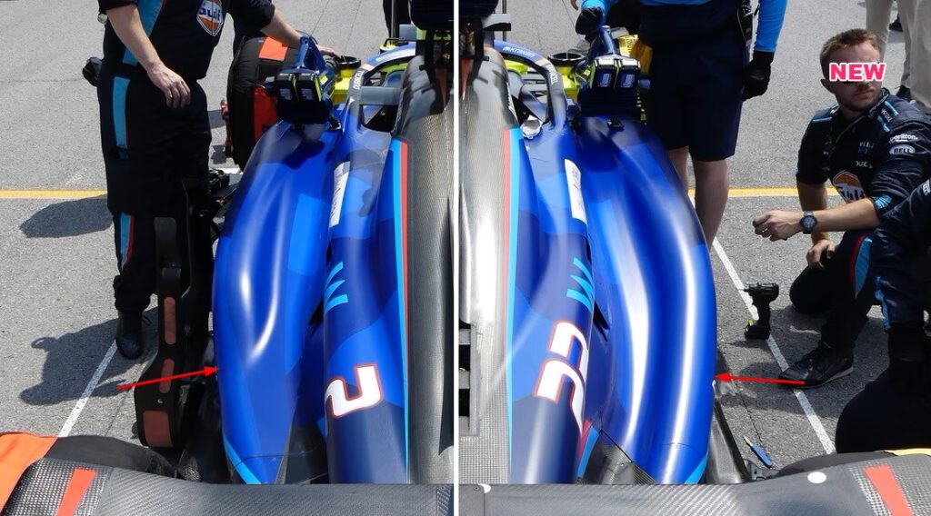 ウィリアムズFW45のアップデート！サイドポッドの大改良とフロアの解析？！