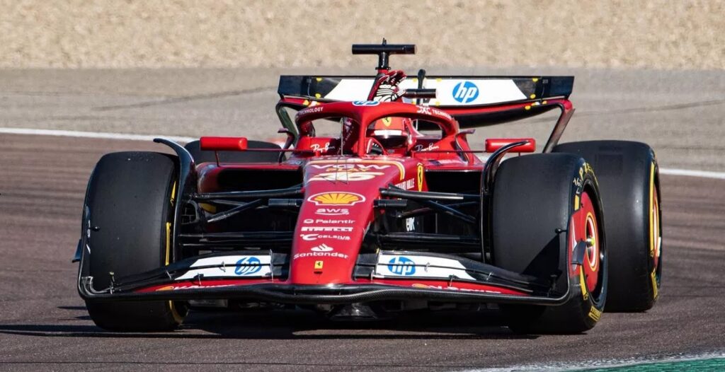 フェラーリSF-24のサイドポッドアップデート