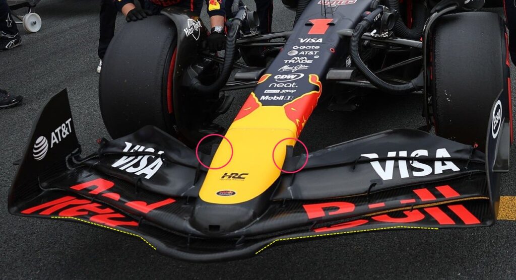 【F1空力学】レッドブルRB21：フロントウィング＆フロントサス・ボルテックスジェレーターアップデートの効果とは？